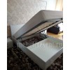 Кровать 1600 с подъёмным механизмом «Вива» Белый глянец - Платина
